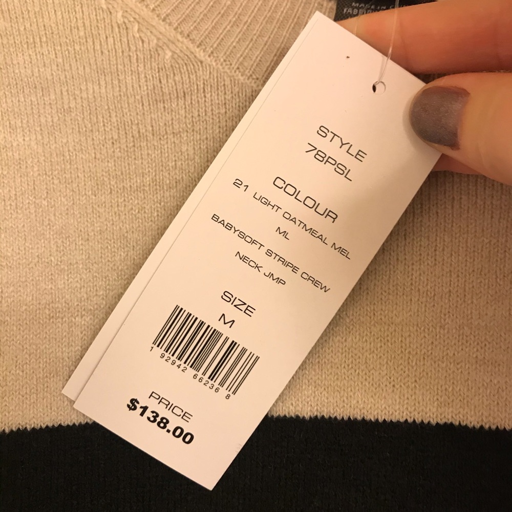 NWT French Connection neutral sweater - Picture 5 of 5